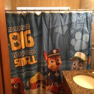 Paw Patrol shower curtain